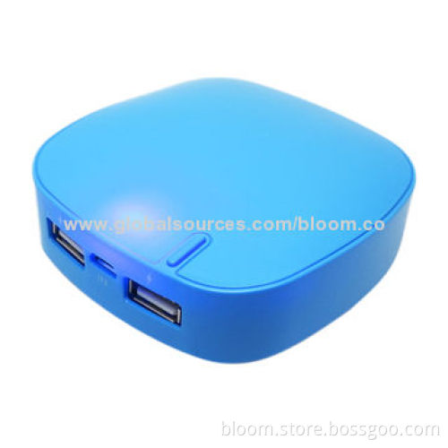 5,200mAh USB Mobile Phone Charger with 5V/2A Output and LED Flashlight, with CE/FCC/RoHS MarksNew